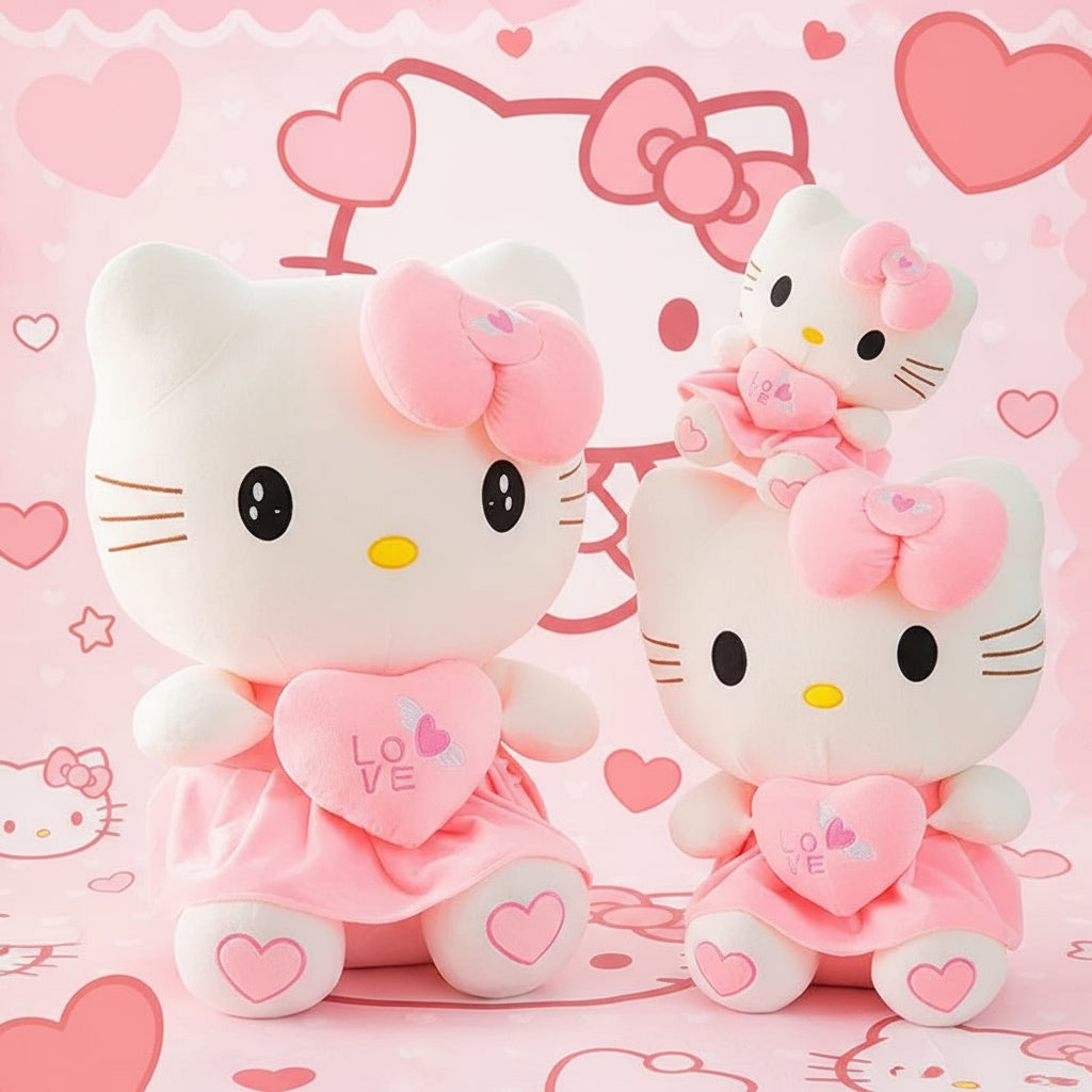Pink Hello Kitty Love Plush