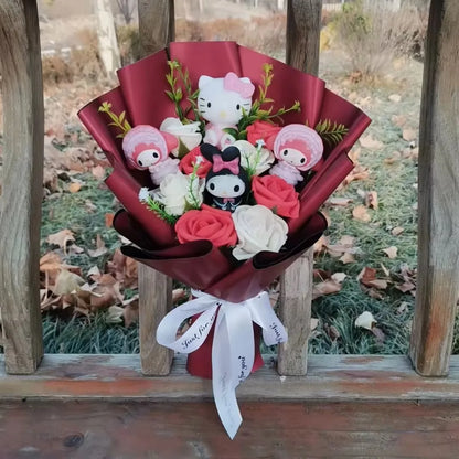 PrincessMade™ •  Sanrio Rose Plush Bouquet
